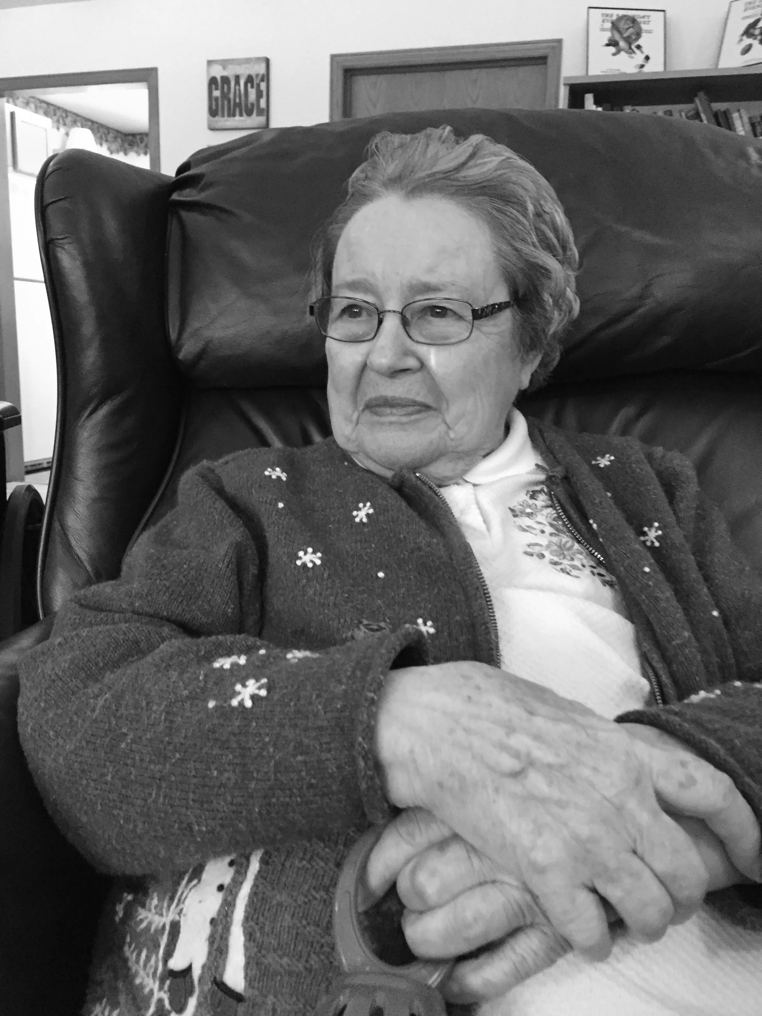 Resident relaxing comfortably at home